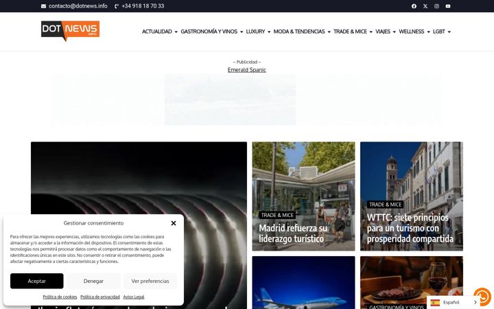 Kuvakaappaus sivustosta dotnews.info