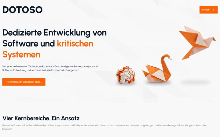 Screenshot of dotoso.de