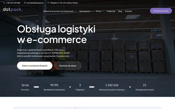 Screenshot of dotpack.pl