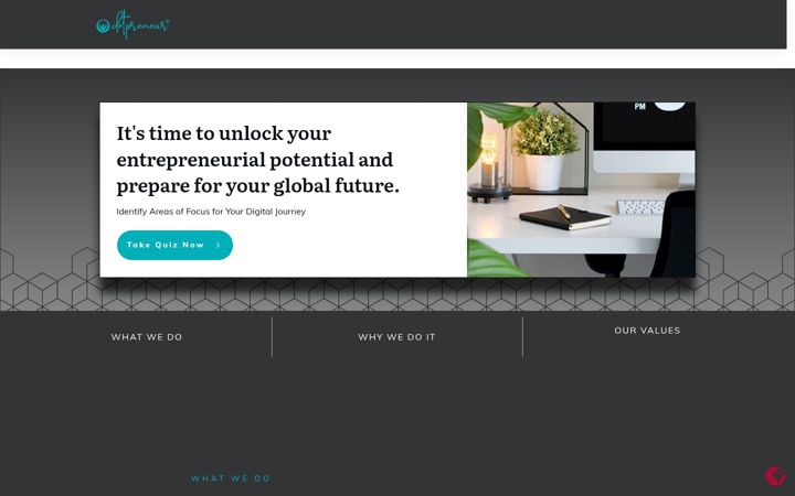 Skärmbild av dotpreneur.io