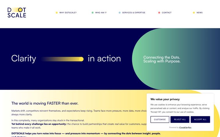 Screenshot of dotscale.be