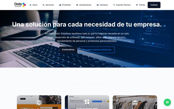 Screenshot of dotscolor.com