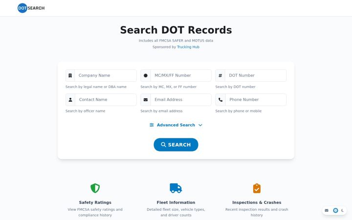 Skærmbillede af dotsearch.io