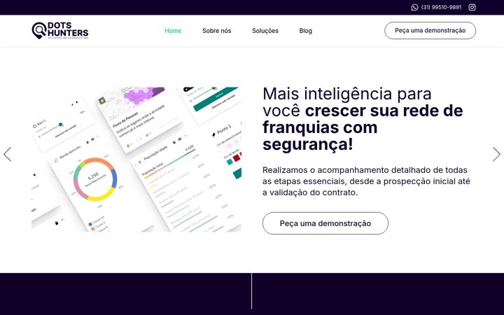 Screenshot of dotshunters.com.br