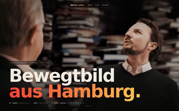 Screenshot of dotsinmotion.de