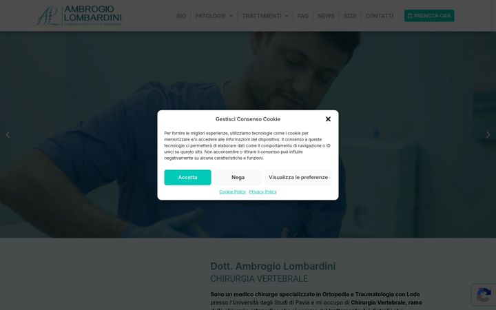 Screenshot di dottambrogiolombardini.it