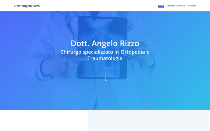 Screenshot di dottangelorizzo.it