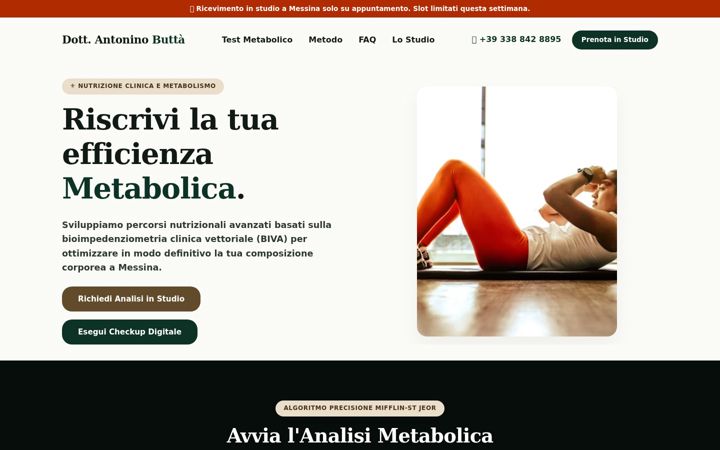 Screenshot di dottantoninobuttabiologo.it