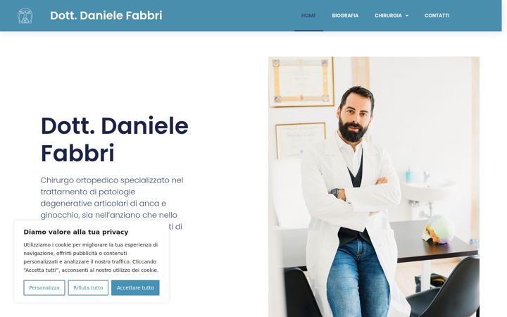 Screenshot of dottdanielefabbri.com