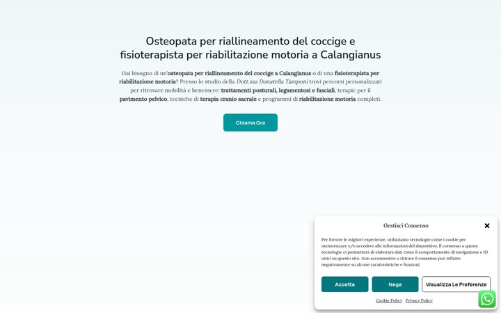 Screenshot di dottdonatellaosteopata.it