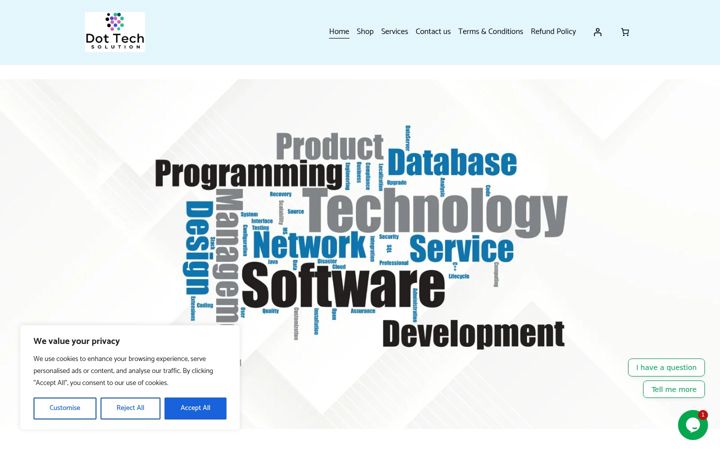 Screenshot of dottechsolution.com