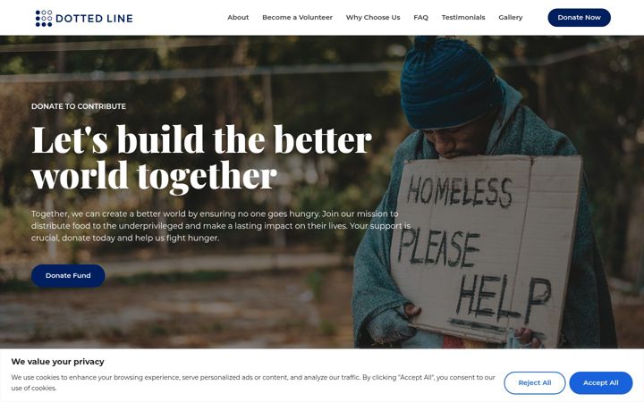 Screenshot of dottedline.be