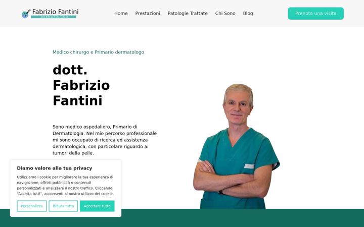 Screenshot di dottfabriziofantini.it