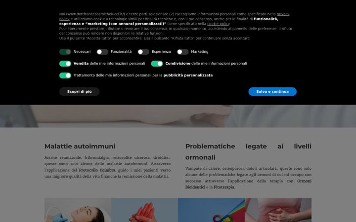 Screenshot di dottfrancescamichelucci.it