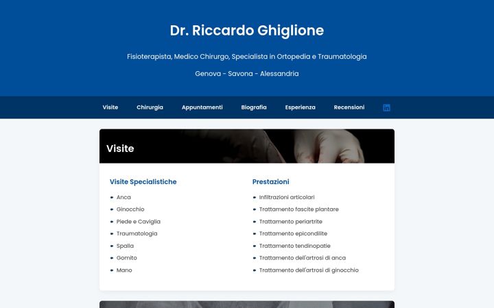 Screenshot di dottghiglione.it