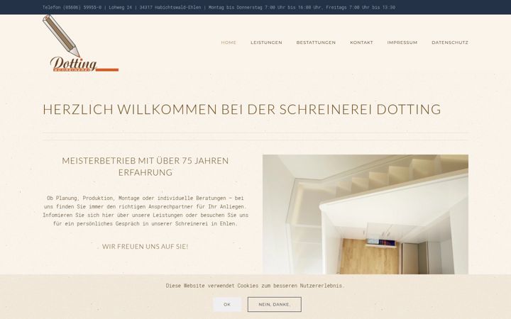 Screenshot of dotting.de