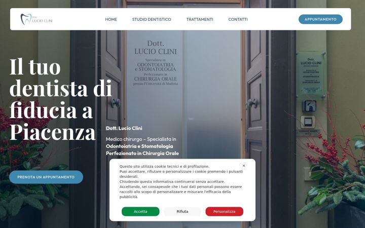 Screenshot of dottlucioclini.it