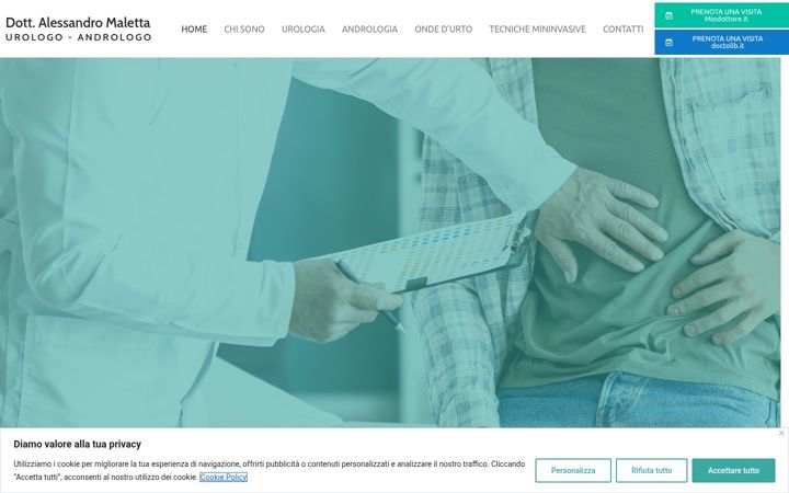 Screenshot of dottmaletta.it