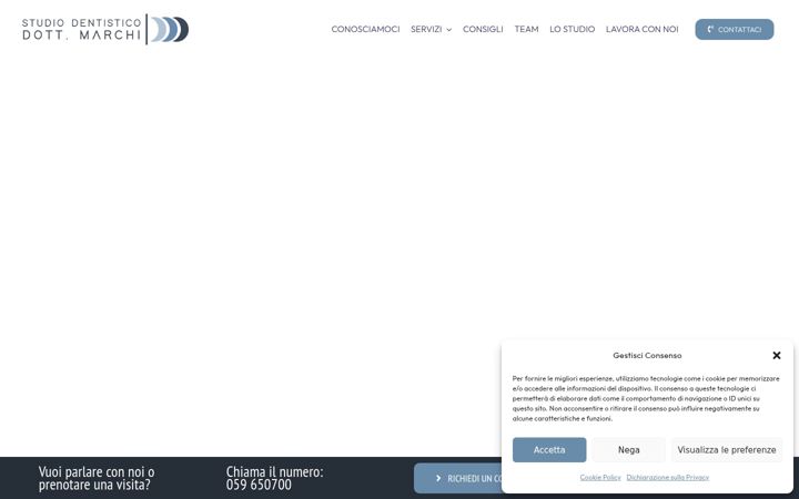 Screenshot of dottmarchidentistacarpi.it