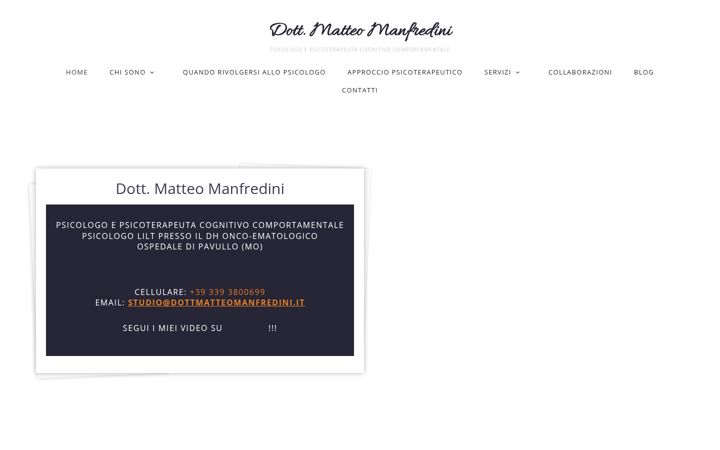 Screenshot of dottmatteomanfredini.it