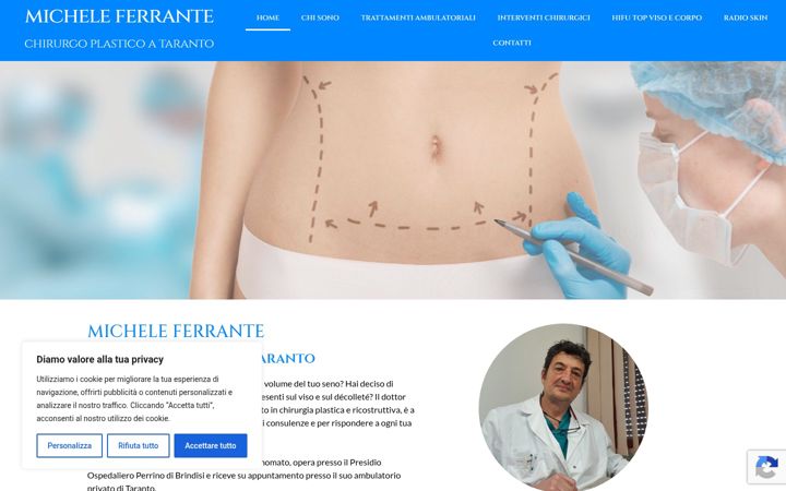 Screenshot of dottmicheleferrante.it