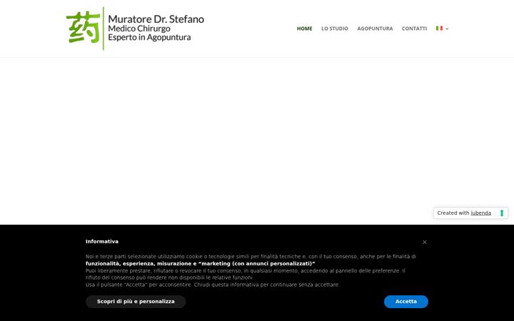 Screenshot of dottmuratoreagopuntura.it