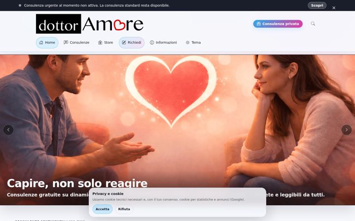 Screenshot of dottoramore.it