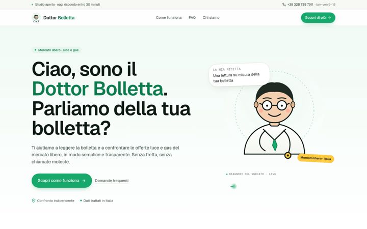 Screenshot ta' dottorbolletta.it