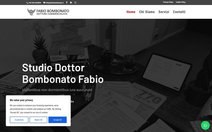 Screenshot ta' dottorbombonato.it