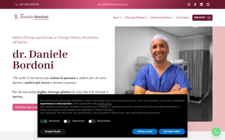 Screenshot of dottorbordoni.com