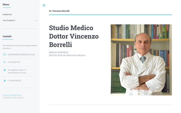 Screenshot of dottorborrellivincenzo.com