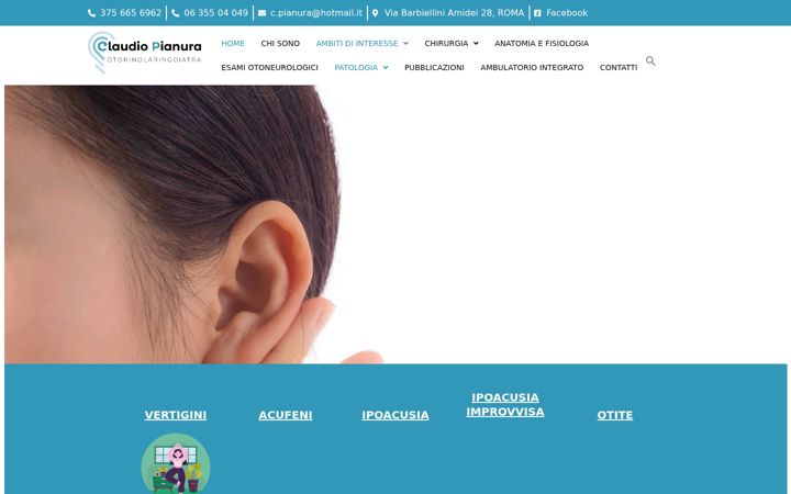 Screenshot ta' dottorclaudiopianura.it