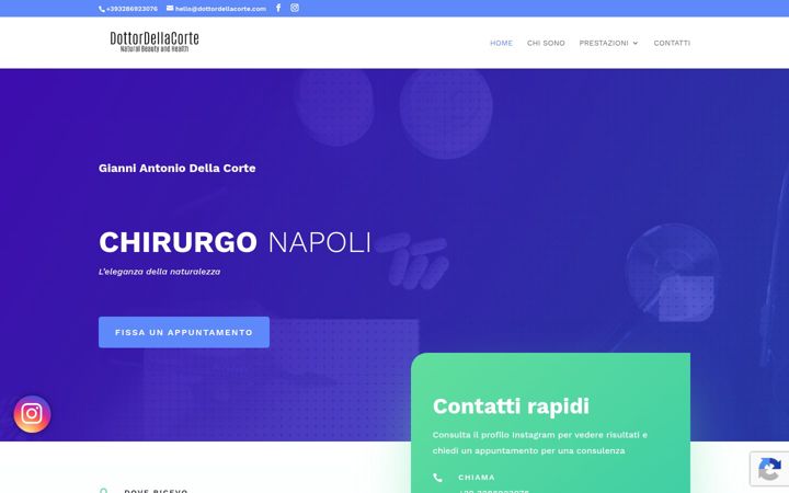 Screenshot of dottordellacorte.com