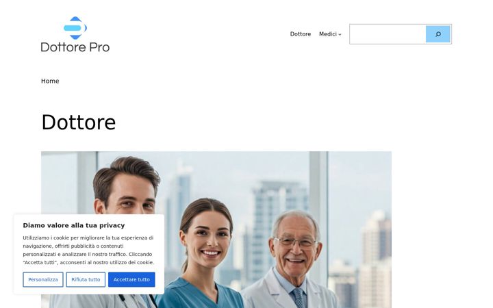 Screenshot of dottore.pro