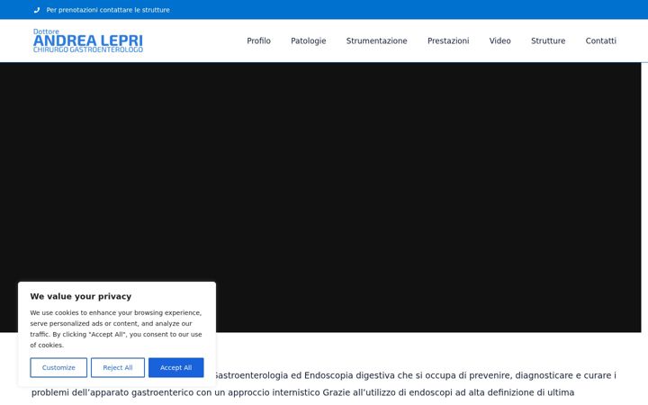 Screenshot ta' dottoreleprigastroenterologo.it