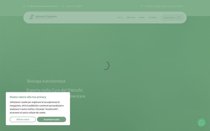 Screenshot ta' dottoressaantoniafratianni.it