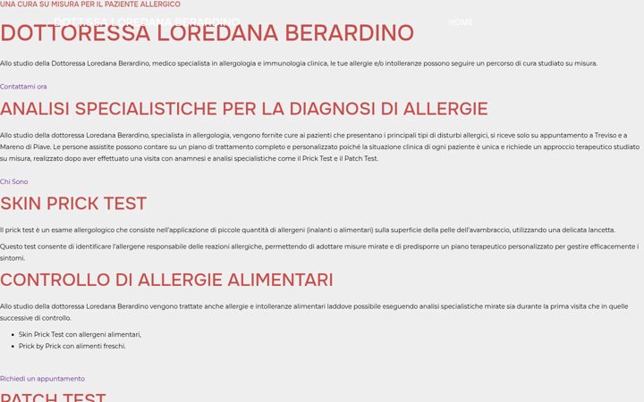 Screenshot ta' dottoressaberardino.it