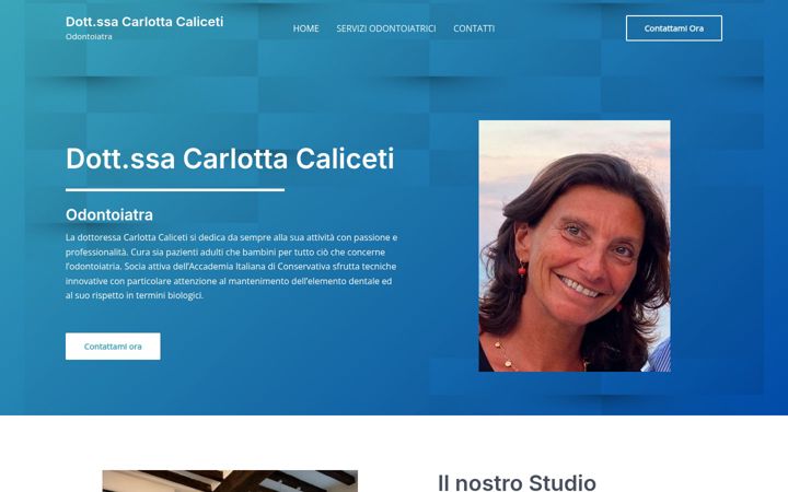 Screenshot of dottoressacaliceti.it