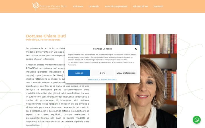 Screenshot of dottoressachiarabuti.com