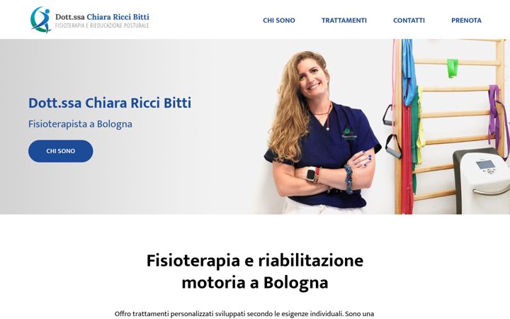 Screenshot of dottoressachiarariccibitti.it