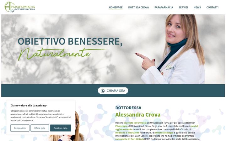 Screenshot ta' dottoressacrova.it