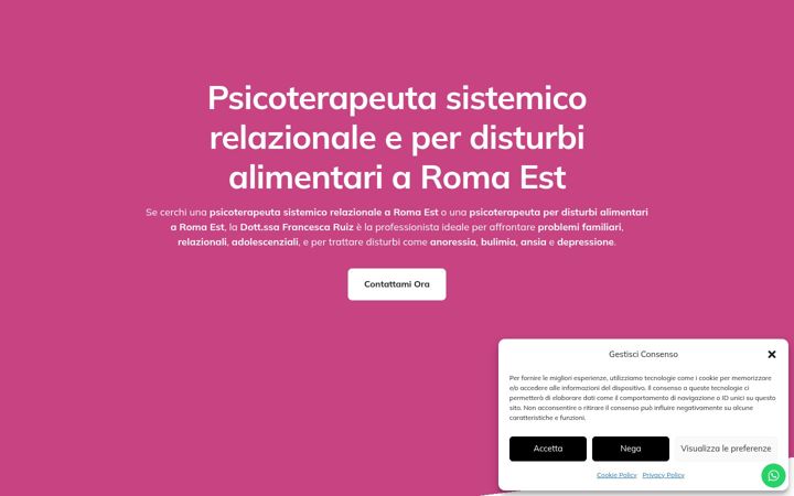 Screenshot of dottoressafrancescaruiz.com