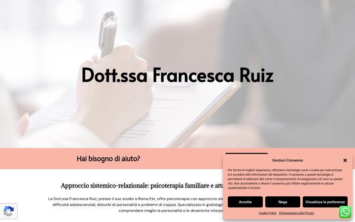Screenshot ta' dottoressafrancescaruiz.it