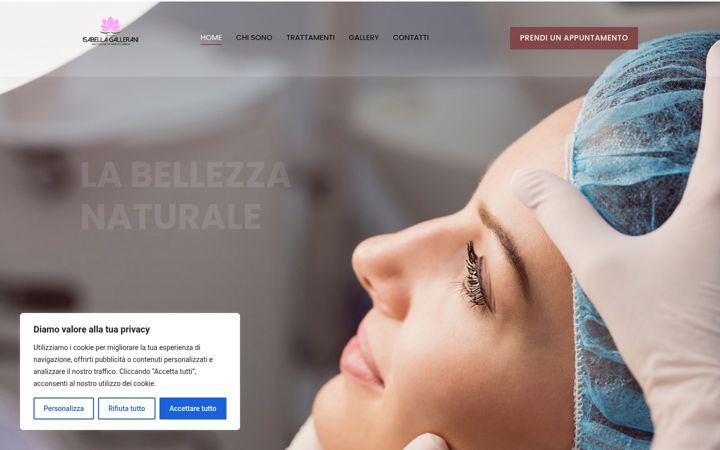 Screenshot of dottoressagallerani.com