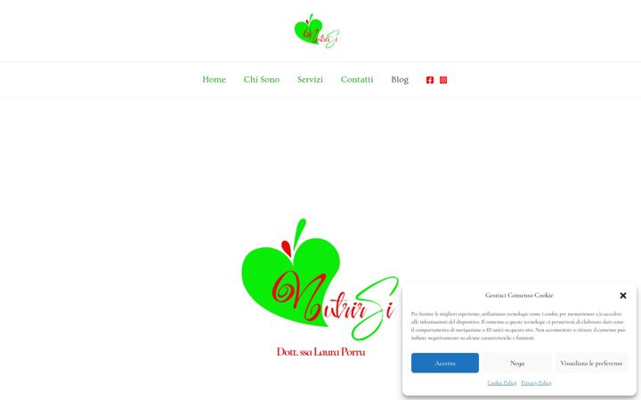 Screenshot of dottoressalauraporru-nutrizionista.it