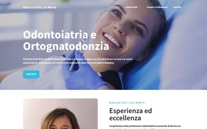 Screenshot of dottoressamancinimarta.it