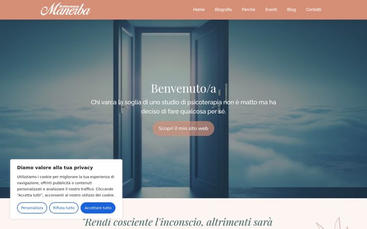 Screenshot of dottoressamanerba.it