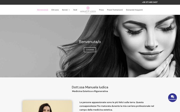 Screenshot of dottoressamanuelaiudica.it