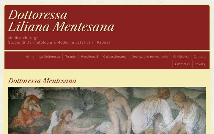 Screenshot of dottoressamentesana.it
