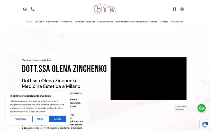 Screenshot of dottoressaolena.com
